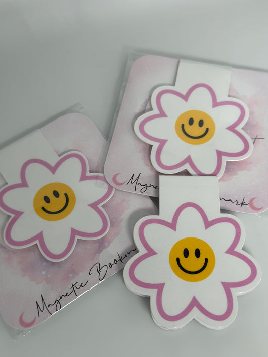 Retro Flower Magnetic Bookmark